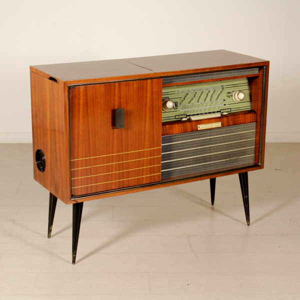 Dumont Turntable Cabinet Mahogany Veneer Vintage Manufactured In