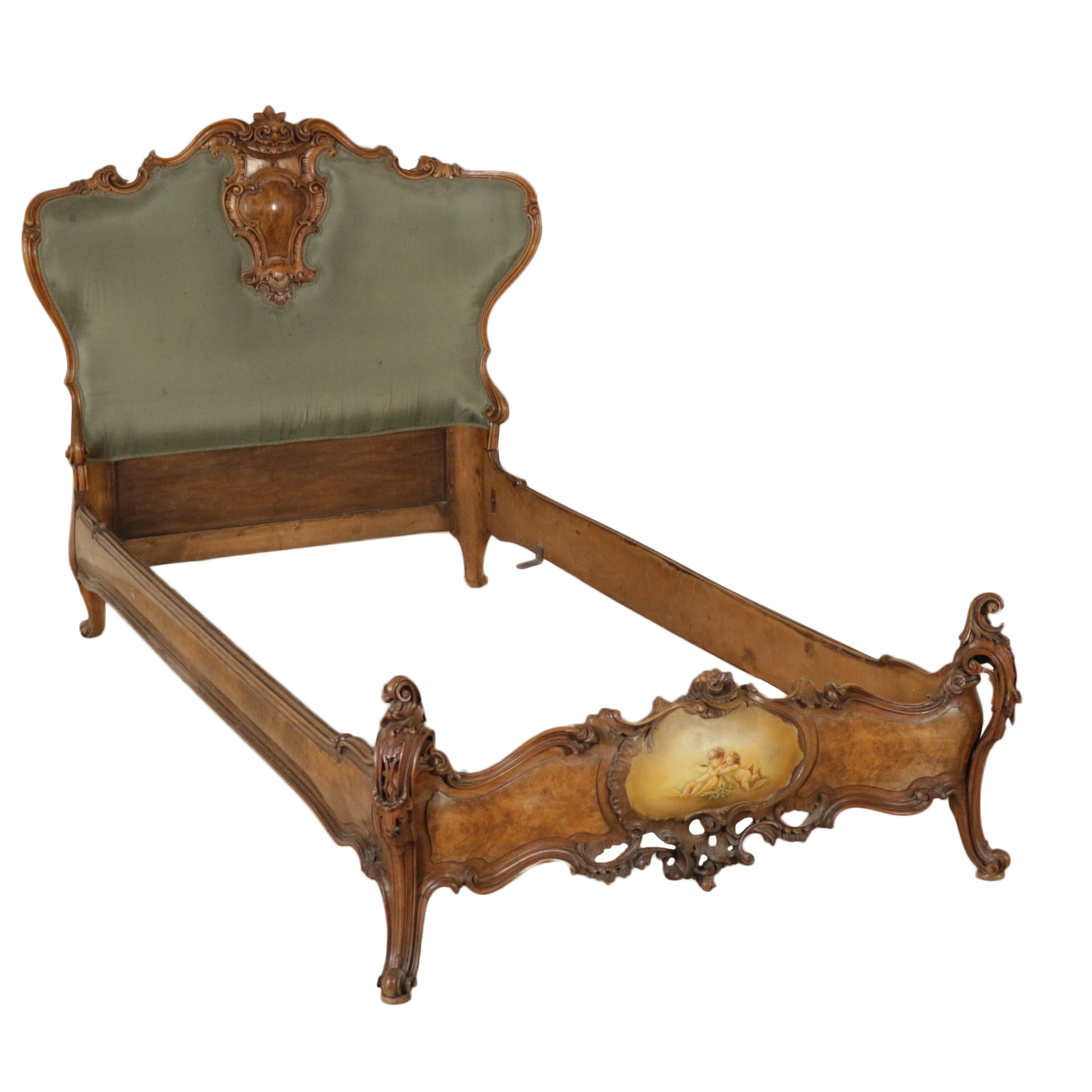 Struttura Letto Singolo in Stile - Barocchetto - Bottega del 900 ... Struttura Letto Singolo in Stile - Barocchetto - Bottega del 900 ...
