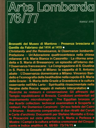 Arte Lombarda nuova serie: rivista di Storia dell'Arte (1986-n.76/77)