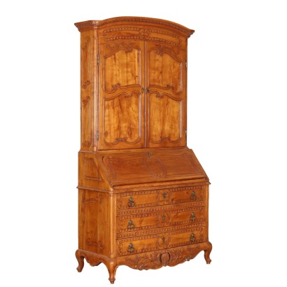 Trumeau Ancien Style Baroque '900 Bois de Merisier Sapin Peuplier