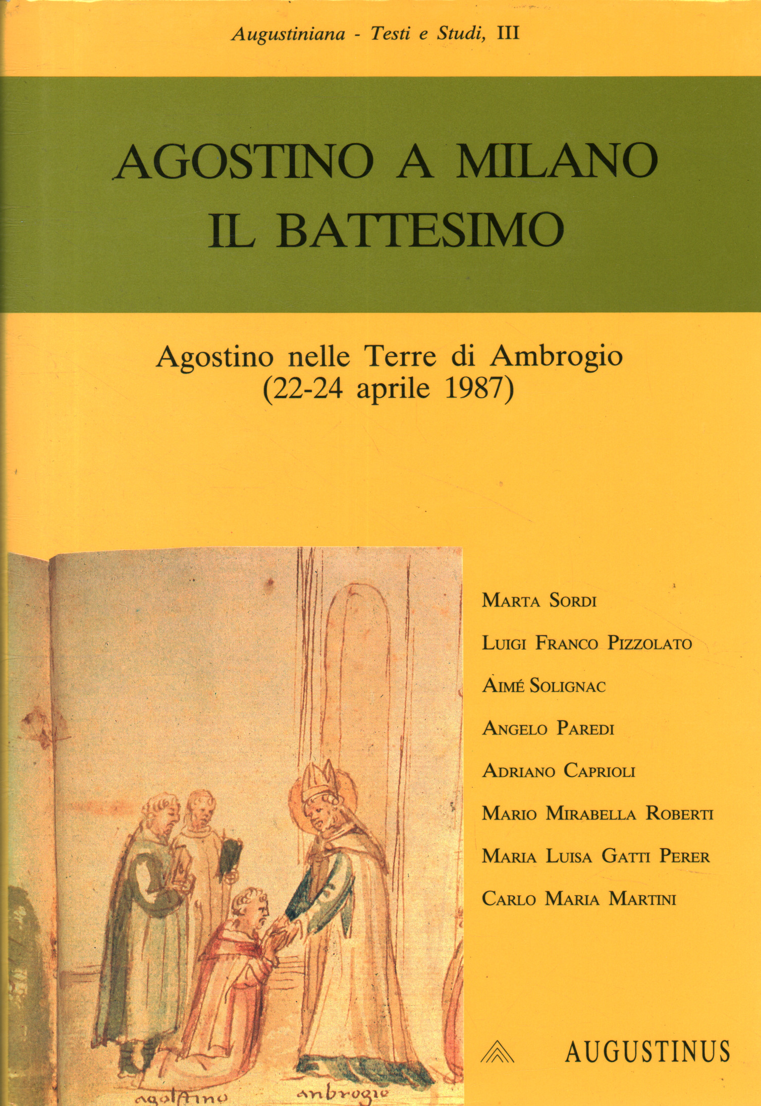 Augustin à Milan : baptême
