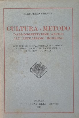 Cultura e metodo