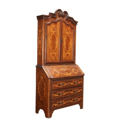 Trumeau Ancien Style Baroque '900 Bois Gravé Érable