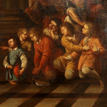 Gemälde von Darios Familie vor, Darios Familie vor Alessa, Gemälde mit Szene einer historischen Episode