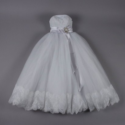 Second Hand InterTex Wedding Dress Size 14 Lace Bow