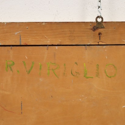 Dipinto di Riccardo Viriglio,Scorcio cittadino,Riccardo Viriglio,Riccardo Viriglio,Riccardo Viriglio,Riccardo Viriglio