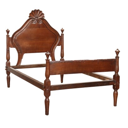 Antique Baroque Bed Third Quarter XVIII Century Cherry Wood