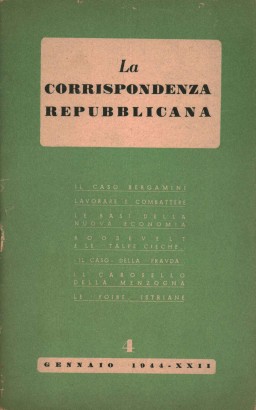 La corrispondenza repubblicana (1944-XXII) Gennaio