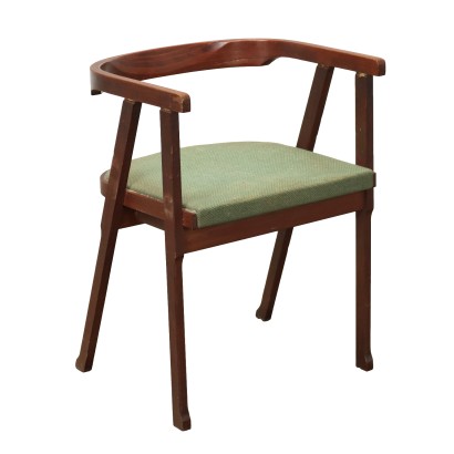 Vintage Stuhl aus Tek und Stoff Sitz zum Restaurierung der 60er Jahre