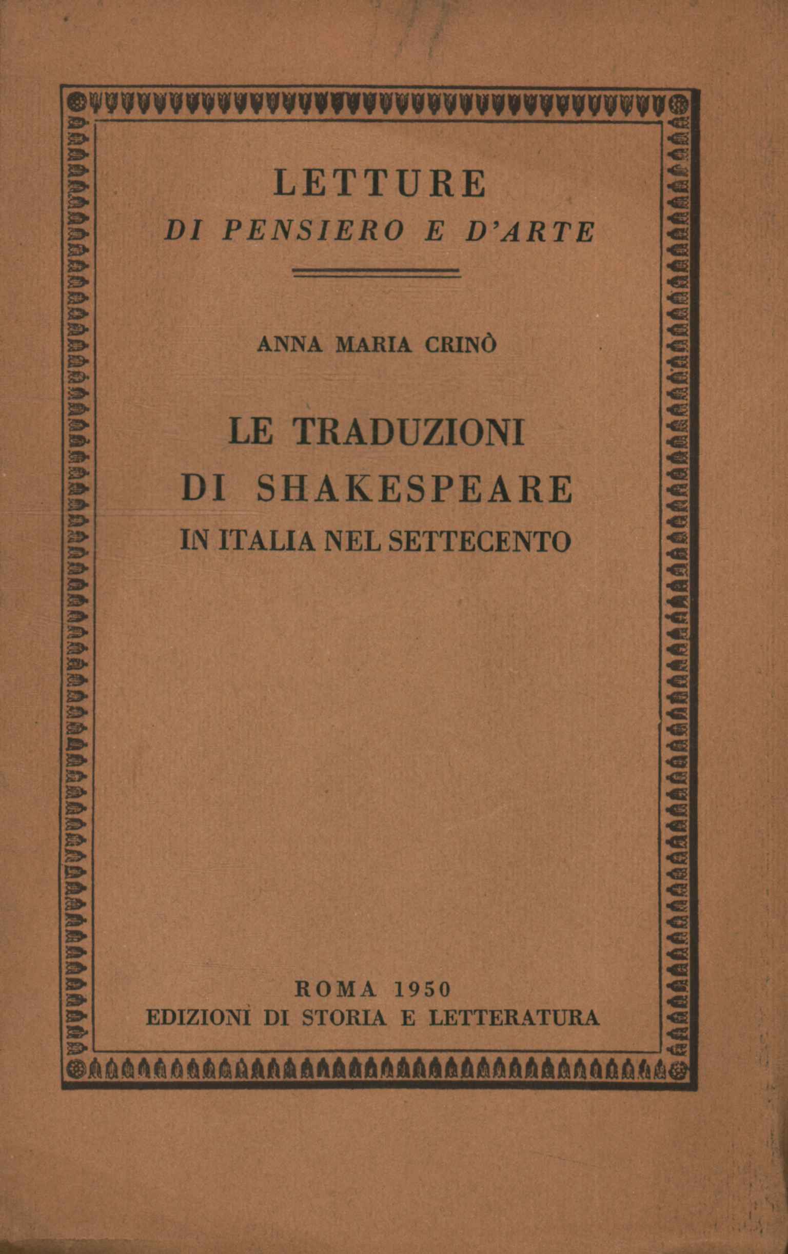 Le traduzioni di Shakespeare in Italia%2
