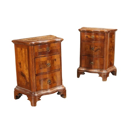 Pair of Baroque Style Bedside Tables