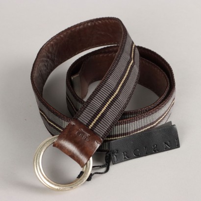 Ceinture Orciani en cuir et toile