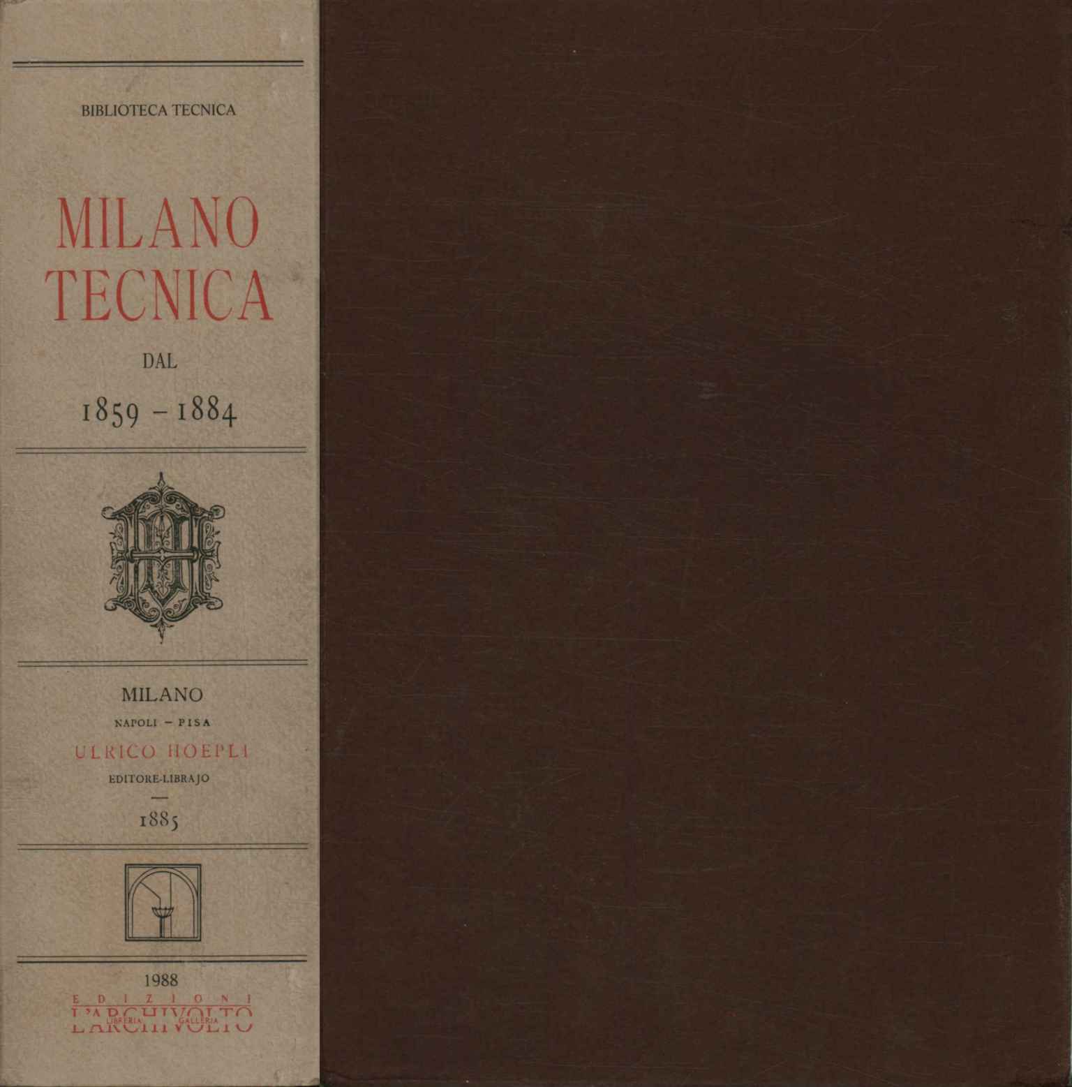 Technical Milan from 1859 to 1884