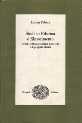 Studi su Riforma e Rinascimento