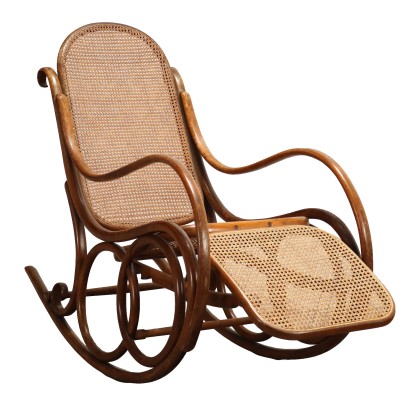 Antiker Schaukelsessel Thonet Buchenholz Österreich XIX Jhd