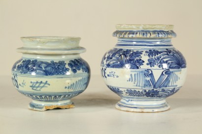 antigüedades, cerámica, alfarería, botes de farmacia, del siglo XVIII, de mármol