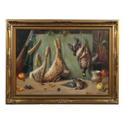 Painting by Alfio Paolo Graziani,Still life with game,Alfio Paolo Graziani,Alfio Paolo Graziani,Alfio Paolo Graziani,Alfio Paolo Graziani,Alfio Paolo Graziani