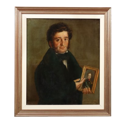 Tableau Portrait masculin 1833,Peinture Portrait masculin 1833