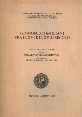 Economisti emiliani fra il XVI e il XVIII secolo