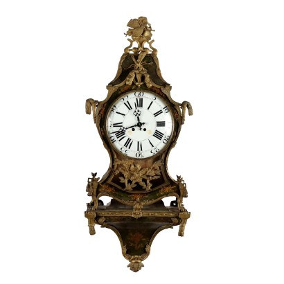 Antikes Uhr mit Anrichte aus Holz Frankreich des XVIII Jhs