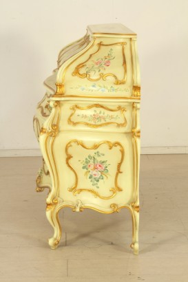 Pecho de cajones, móvil, candelero, pintura, muebles de estilo veneciano, #bottega900, #barocchetto