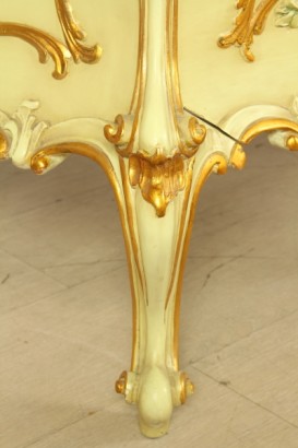 Pecho de cajones, móvil, candelero, pintura, muebles de estilo veneciano, #bottega900, #barocchetto