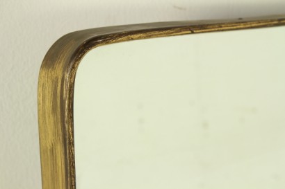mirror, 50 years, frame wood, brass, #modernariato, #complementi
