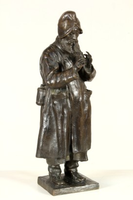 20ème siècle, 1900, flûte, figure d'homme, mendiant, musicien, statues de bronze, #antiquités, #bronzi