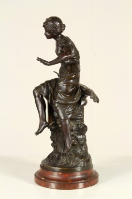 Uhr, Skulptur, Bronze, Marmor, Moreau, 900, #Antiquitäten, #bronzi