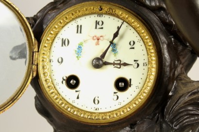 orologio, scultura, bronzo, marmo, Moreau, 900, #antiquariato, #bronzi