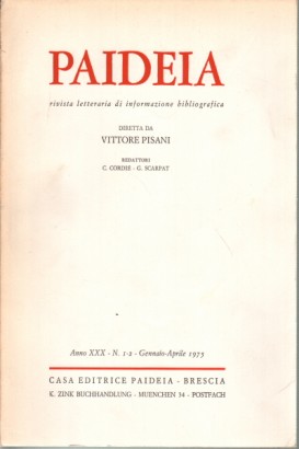 Paideia. Anno XXX, 1975. Volumi 3