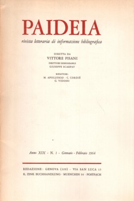Paideia. Anno XIX, 1964. Volumi 5