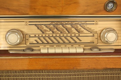 radio, 50 años, enchapado de madera, producción americana, #modernariato, #complementi, #dimanoinmano