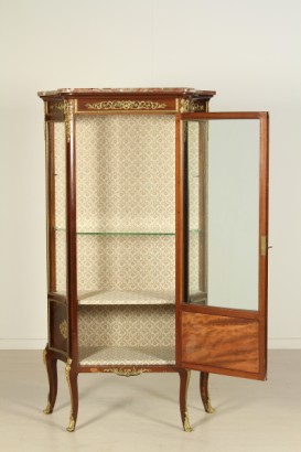 display cabinet, 800, 900, mahogany, veneered, #bottega, #barocchetto, # {* $ 0 $ *}