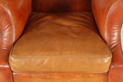 fauteuil, cuir, 900, rembourrage, #bottega, #artdecò, #dimaninmano