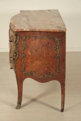 Napoleon III commode, 1800, mahogany, bois de rose, France, #antiquariato, #cassettoni, #dimanoinmano