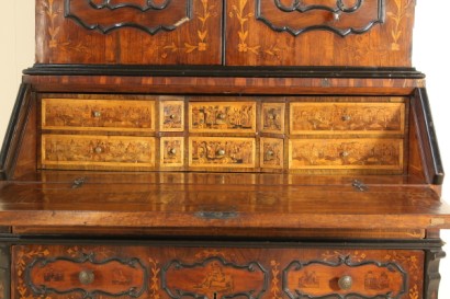 limelight, Baroque style, walnut, cherry, maple, 1700, Lombardia, made in italy, certificate, #antiquariato, #ribalte, #dimanoinmano