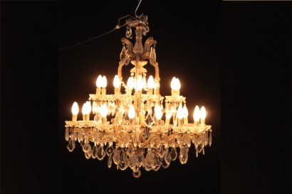 Maria Theresa Kronleuchter, 800, in Italien, Glas, #bottega, #illuminazione, #dimanoinmano