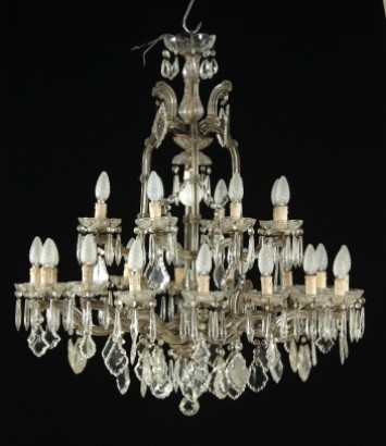 Lustre de Maria Theresa, 800, fait en Italie, verre, #bottega, #illuminazione, #dimanoinmano