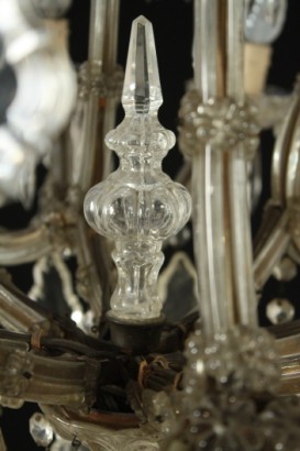 Lustre de Maria Theresa, 800, fait en Italie, verre, #bottega, #illuminazione, #dimanoinmano