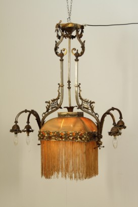 lustre en liberté, bronze, 900, faite en Italie, #bottega, #illuminazione, #dimanoinmano