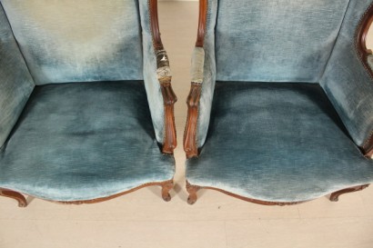 {* $ 0 $ *}, pair of bergere armchairs, bergere armchairs, antique armchairs, antique armchairs, 900 armchairs, antique bergere armchairs, Louis XV style armchairs