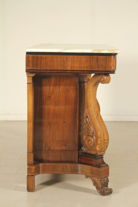 Console table with mirror