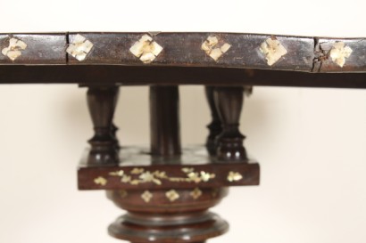 Sailing mother of Pearl inlaid coffee table
