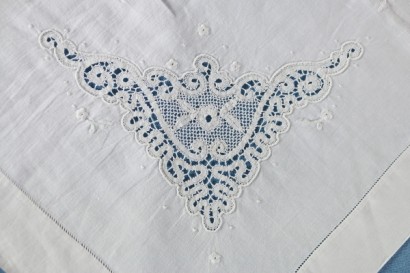 Cantù lace detail full double sheet 2 pillowcases