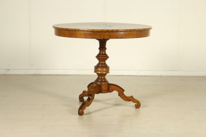 Inlaid round table side