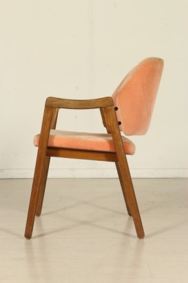 Chair by Ico Parisi for Cassina Rosewood Foam Velvet Vintage Italy 1960s