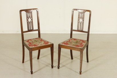 Pair Art Nouveau chairs