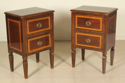 Pair nightstands in Directoire style