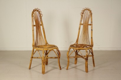 Chaises en bambou, antiquités modernes, design, vintage, chaise, chaise design, chaise antique moderne, chaise vintage, chaise années 60, # {* $ 0 $ *}, #modern, #design, #vintage, #madeinitaly
